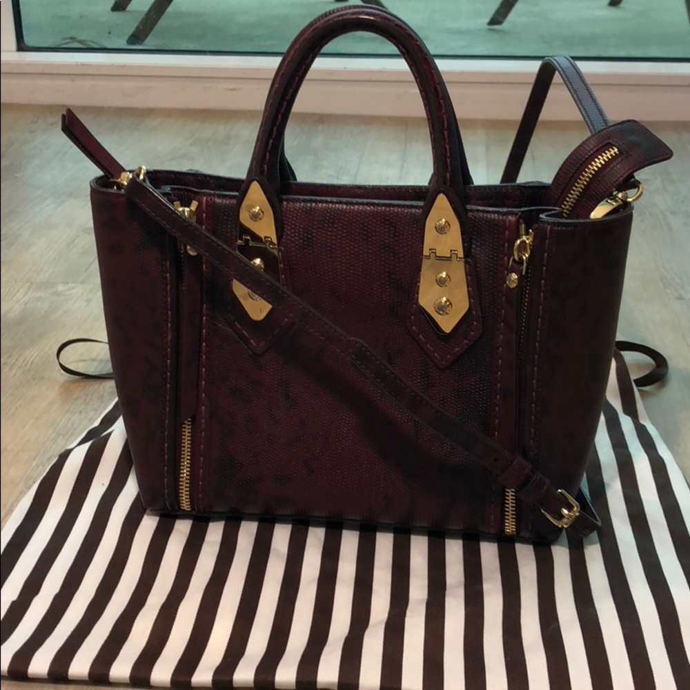 Henri Bendel wine red crossbody bag